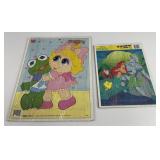 Vintage Muppet Babies & Little Mermaid Puzzles