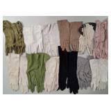 12 Pairs of Mid-Century Ladies' Gloves