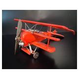 Painted Tin Red Baron Fokker Dr.I Triplane