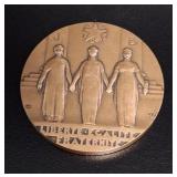Claude Lesot French Masonic Bronze Medal