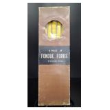 6 MCM Stainless & Teak Fondue Forks
