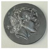Alexander the Great Zeus Ammon Bronze Medallion