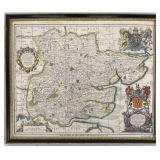 1678 John Ogilby Map of Essex Reproduction Frame