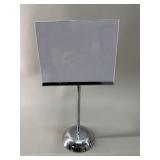 Chrome Tabletop Sign Holder