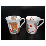 2 Queenï¿½s Bone China Childsplay Mugs by J.W.