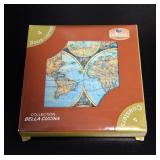 LeRouet Bella Cucina World Map Coaster Set