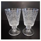 2 EAPG 'Draped Paisley' Goblets