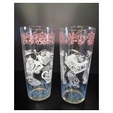 2 MCM Hazel-Atlas Colonial Kitchen Tumblers