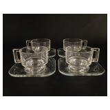 Joe Colombo 'Arno' Glass Espresso Set (4)