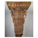 Lg Gilt Cast Architectural Lion Mask Wall Corbel