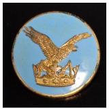 Canadian RCAF Astral Crown Enamel Pin vtg