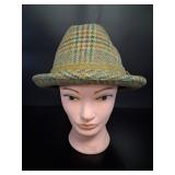 Stetson Wool Tweed Fedora Hat Size 7 3/8 vtg