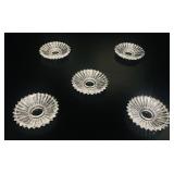 Set 5 Crystal Bobeche for Chandelier