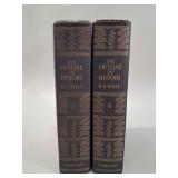 H.G. Wells Outline of History 2-Vol Book Set