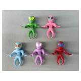 Set of 5 Vintage Mini Alien Figures
