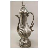 Antique Ottoman Silvered Brass Ewer