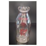 Old Milk Bottle, Rosebud Creamery Plattsburg N.Y.