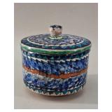 Studio Pottery Glazed Ceramic Lidded Box