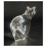 Dansk Clear Crystal Stylized Ram Figurine