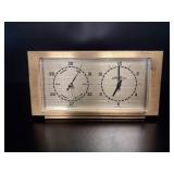 Seth Thomas Desk Clock & Barometer Weather
