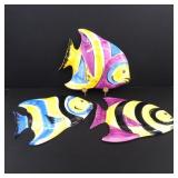 Vtg Italian Hand-Painted Angel Fish Porcelain