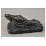 Dimu Canadian Carved Soapstone Seal Sculpture