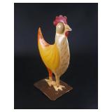 Caribbean Hand-Painted Oil Drum Metal Rooster