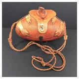 MCM Authentic Armadillo Brown Leather Shoulder