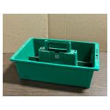 Green Plastic Tool Caddy Tray