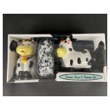 Ceramic Cow Sugar & Creamer Set - New In Box