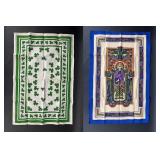 New Vintage Irish Linen Tea Towels - Shamrock &...