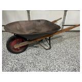 Vintage Buch's Steel Wheelbarrow with Wooden...