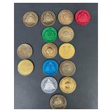 AA Medallion Set -  Alcoholics Anonymous