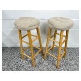 Upholstered Bar Stools Set of 2