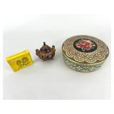 Holland Floral Tin, Bayberry Incense Burner