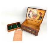 Vintage Pennsylvania German Painted Jewelry Box