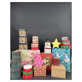 Vintage Christmas Box & Tin Container Collection