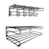 NEW Vintage IKEA Fran Coat Rack Set of 2 - Black