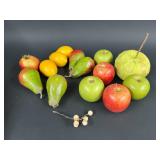 Faux Decorative Fruit Set - 15 Pieces