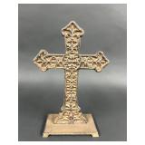 Gothic Cast Iron Decorative Cross Statue