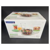 NEW - Luminarc Working Glass Serve & Store Set