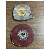 Keuffel & Esser 100' & Evans 50' Tape Measures