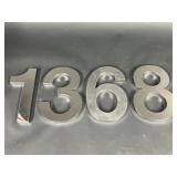 Modern Aluminum House Numbers 1368