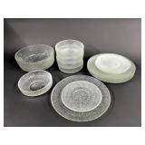 Indiana Glass Crystal Ice Dinnerware 16pc Set