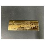 Hershey's 100th Anniversary Gold Tone Brass Bar