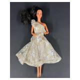 Vintage Barbie Doll in Lace Dress