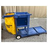 Continental Janitorial Cart with Yellow Bag