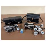 Vintage Kodak Instamatic Cameras with Cases