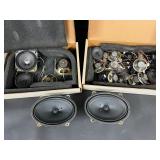 Lot of Vintage Speakers - Various Sizes & Types