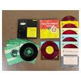 Vintage Children's Records Collection - Green/Red